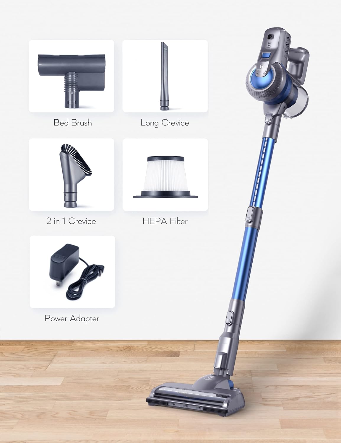 Cordless Stick Vacuum 4 in 1 with LED Headlights I548162