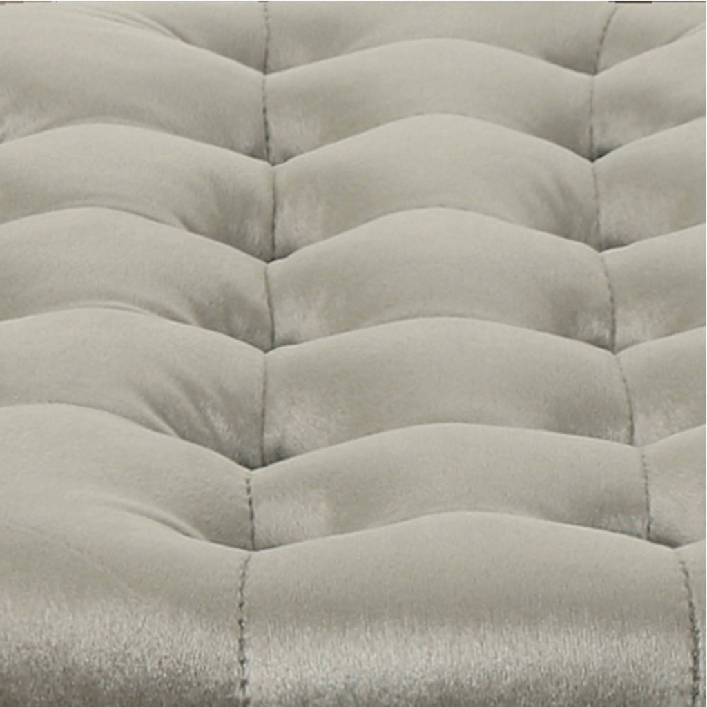 Emerald Velvet Tufted Ottoman Y22460