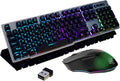 Wireless 2.4G Rechargeable Mechanical Feel Backlit Gaming Keyboard Mouse Set R307