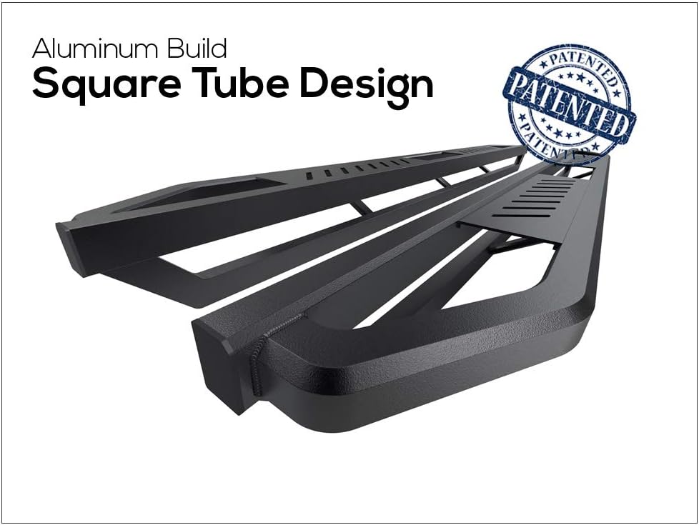 6.5in Nerf Bars Square Rocker Guards U352