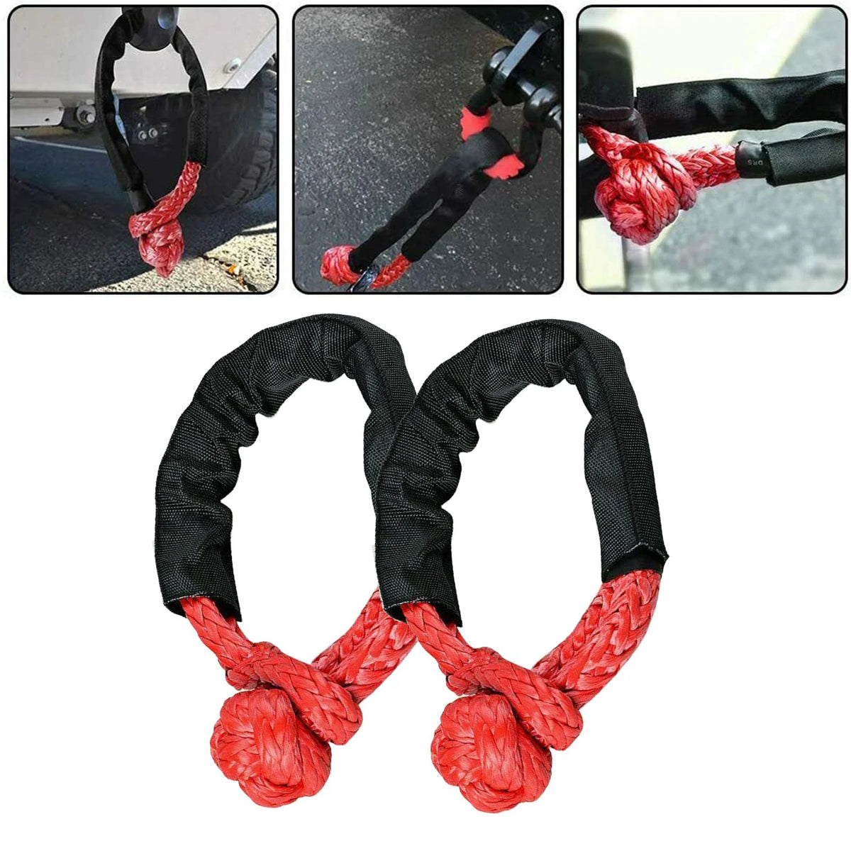 Red Soft Shackle 1/2 38000lbs Breaking Strength C505