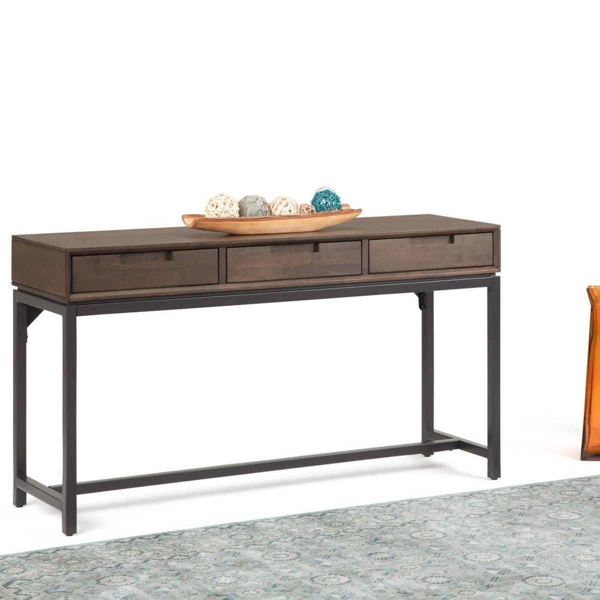 Brown Wide Console Table Y2492