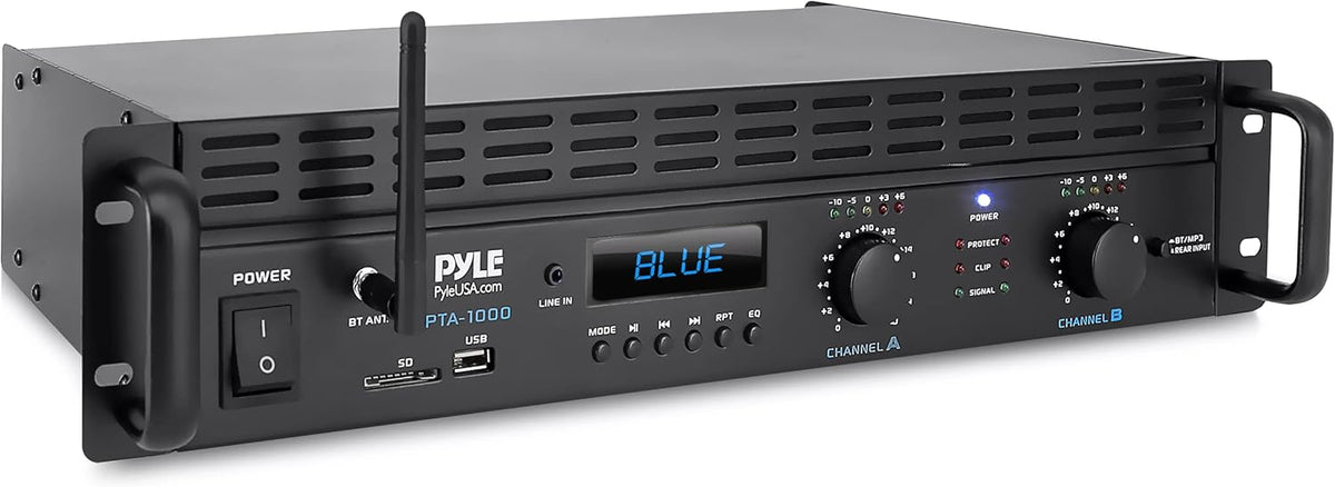 2-Channel Rack Mount Bluetooth Power Amplifier 1000 Watt K339