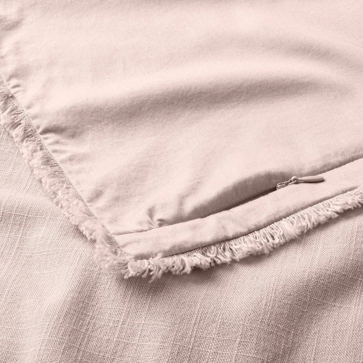 Blush Linen Blend Comforter and Sham Set E8678
