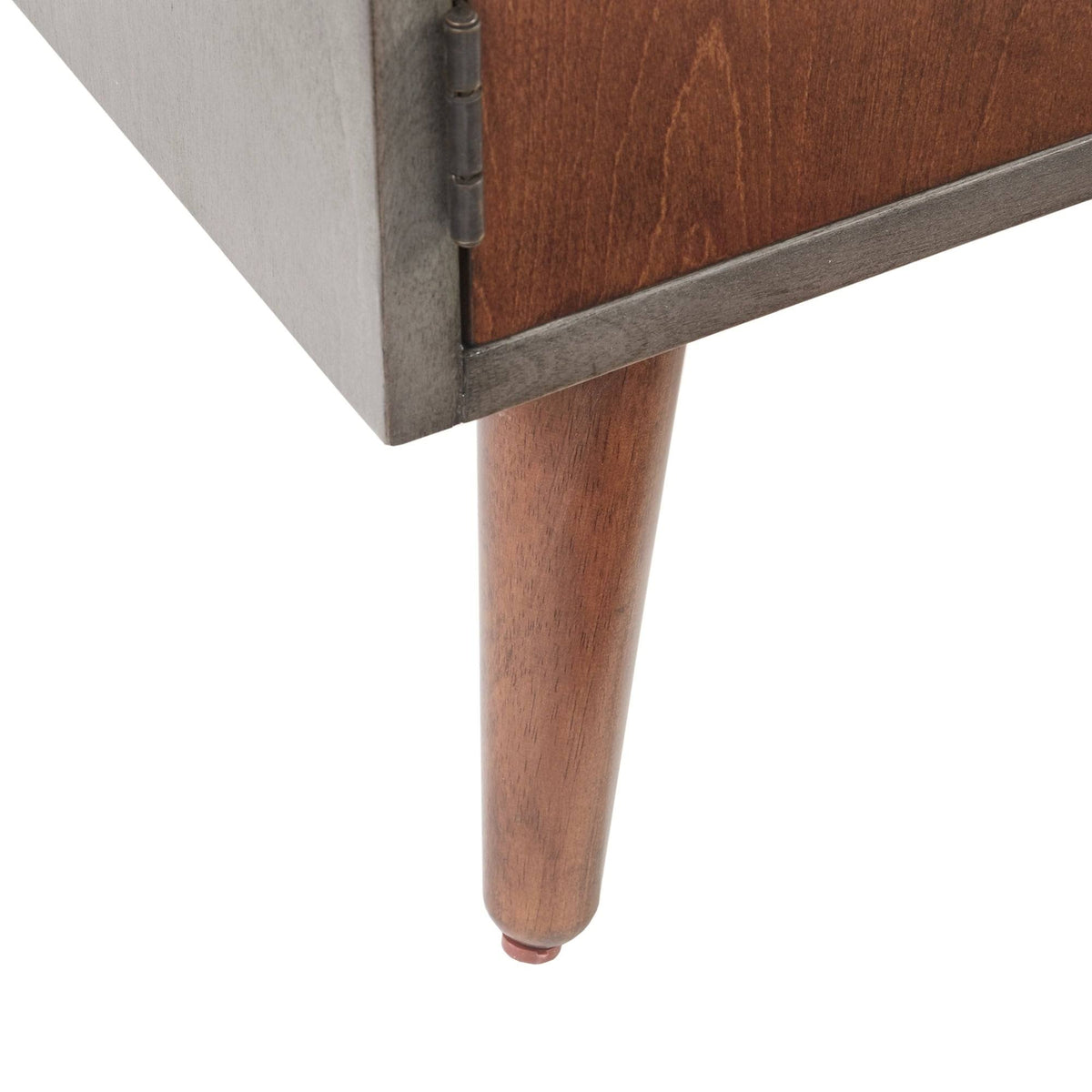Grey 1-Drawer Storage Nightstand G41004