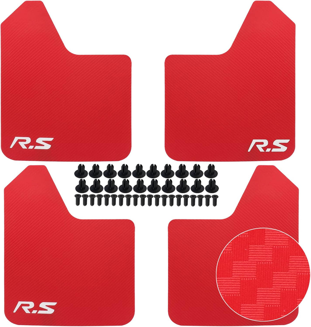 4pcs Carbon Fiber Mud Flaps with Hardware L178760