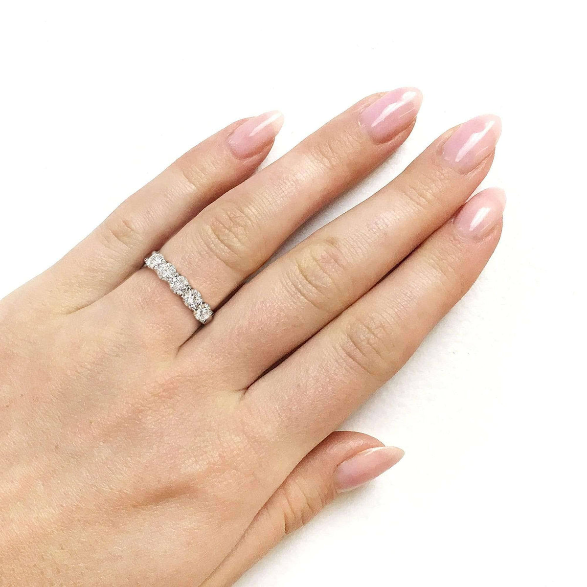 14K Yellow Gold Moissanite Bridal Wedding Band I92726