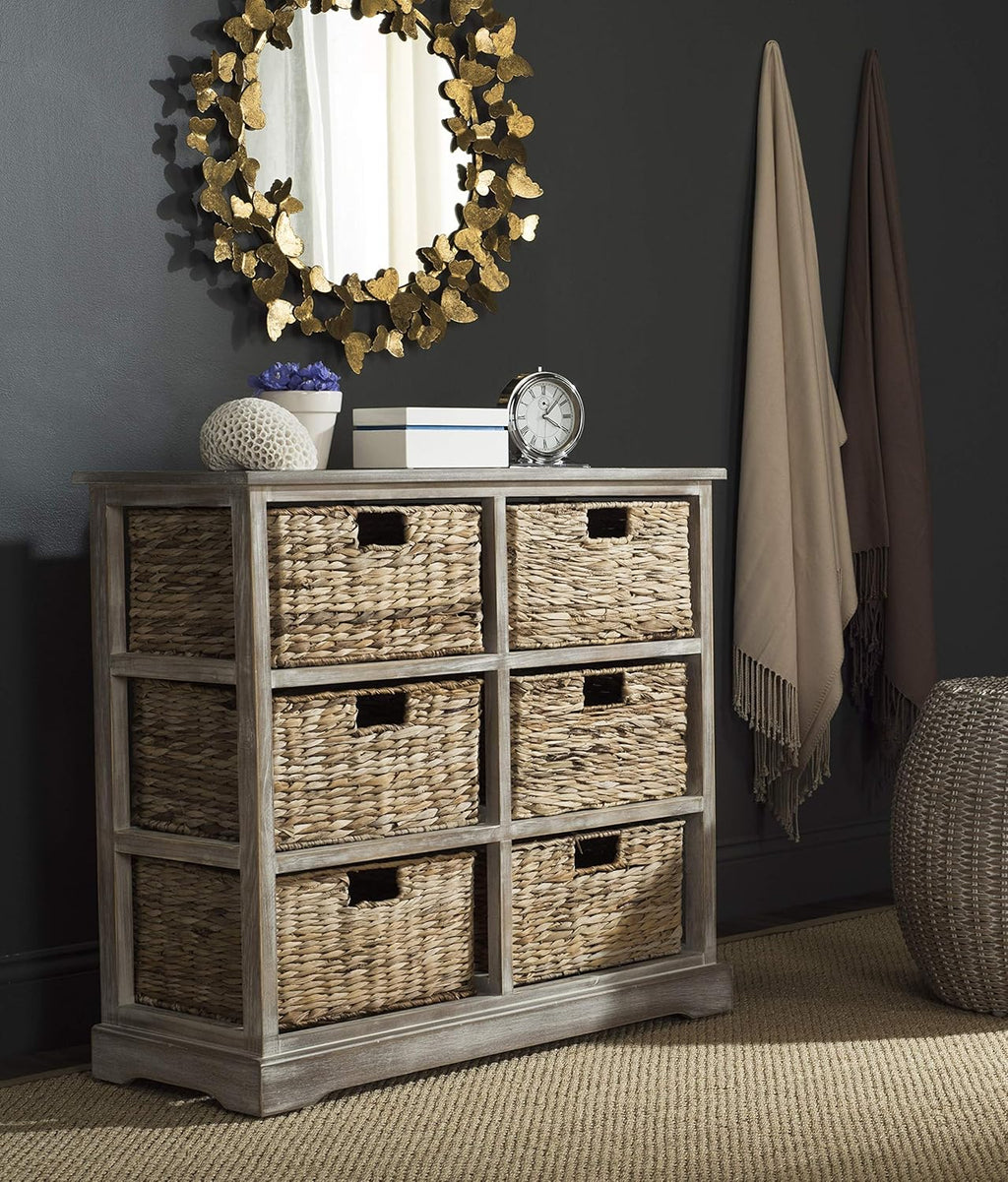 Wicker Basket Storage Chest F177