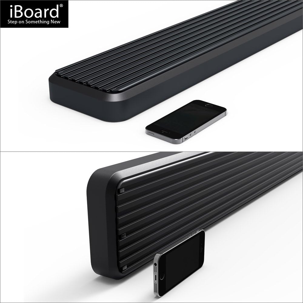6in Black Running Boards F66563
