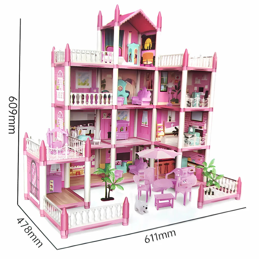 Pink Princess Castle Toy House J75655