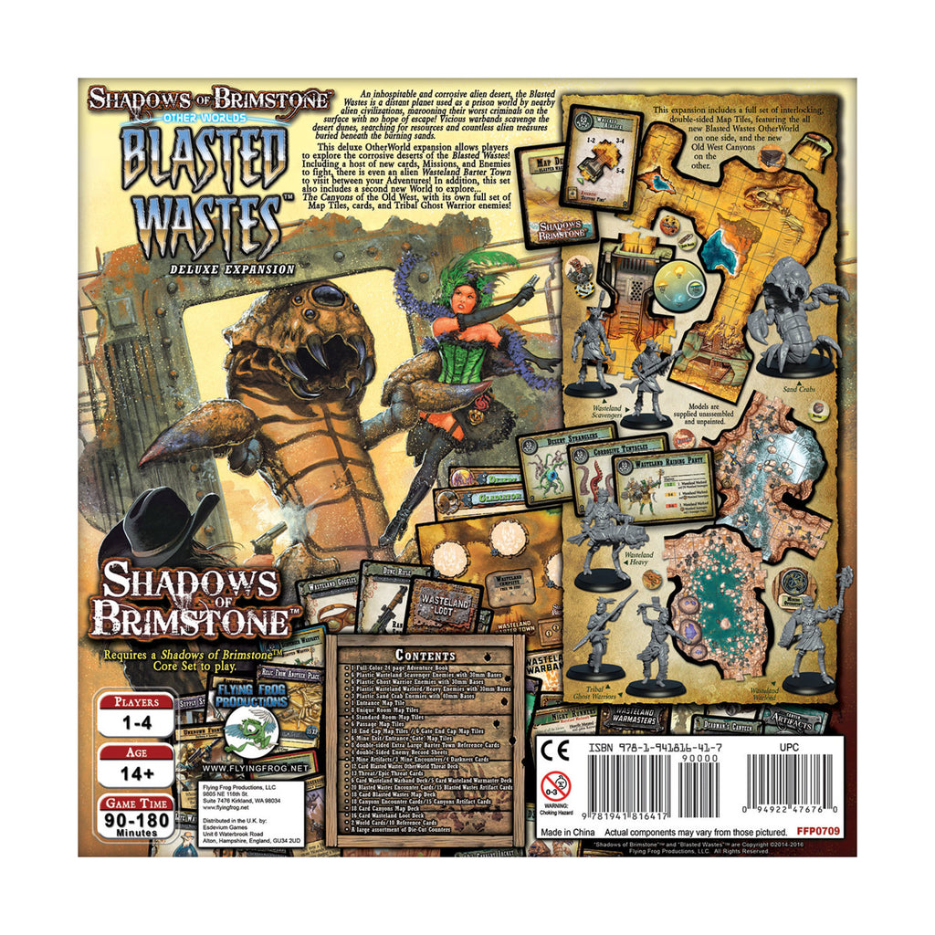 Blasted Wastes Deluxe Board Game W8752