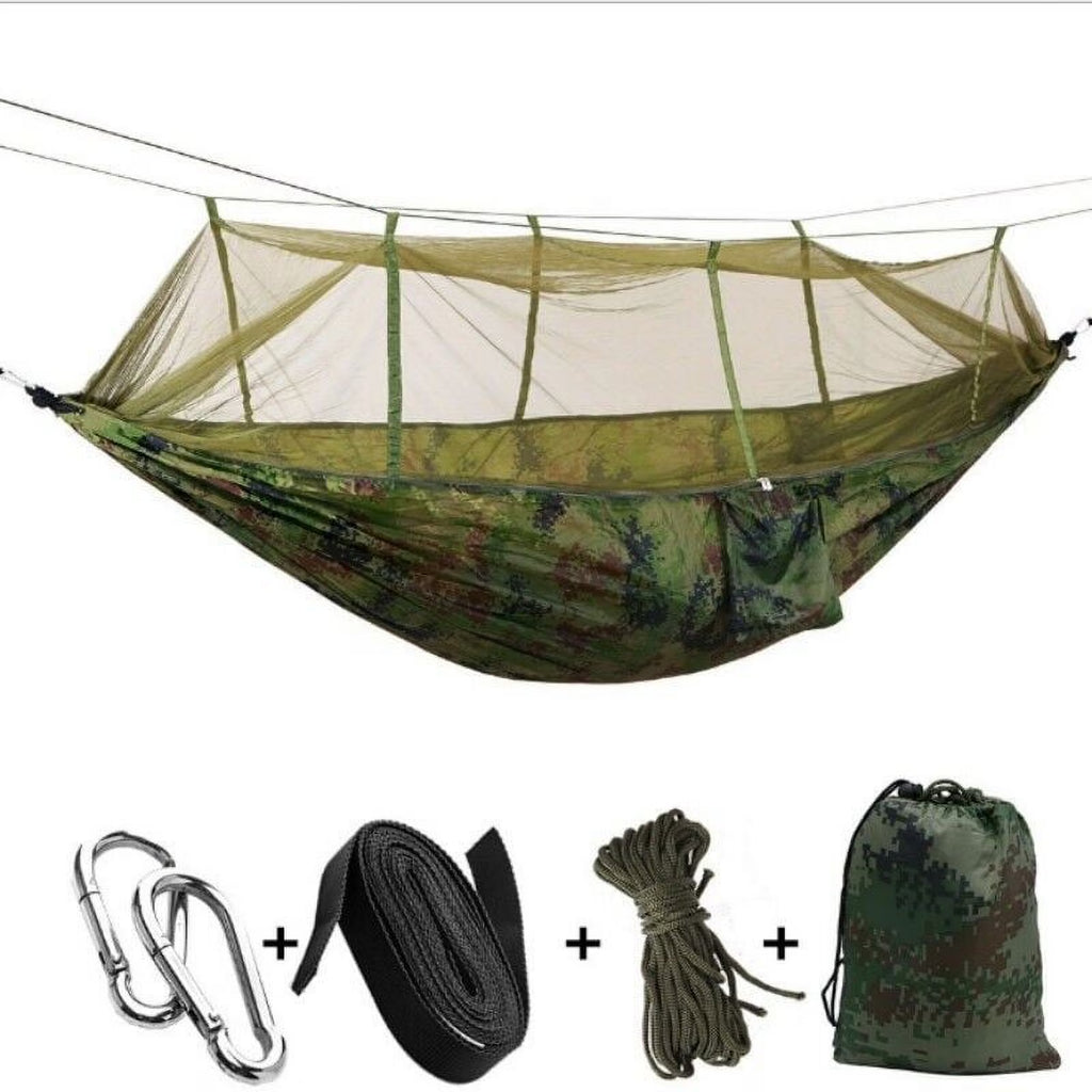Lightweight Nylon Camping Hammock with Mosquito Net A48998