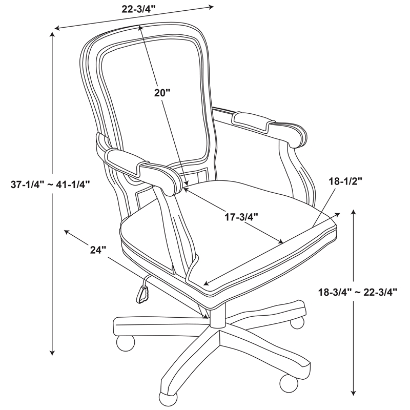 Rustic Brown Office Chair G728486