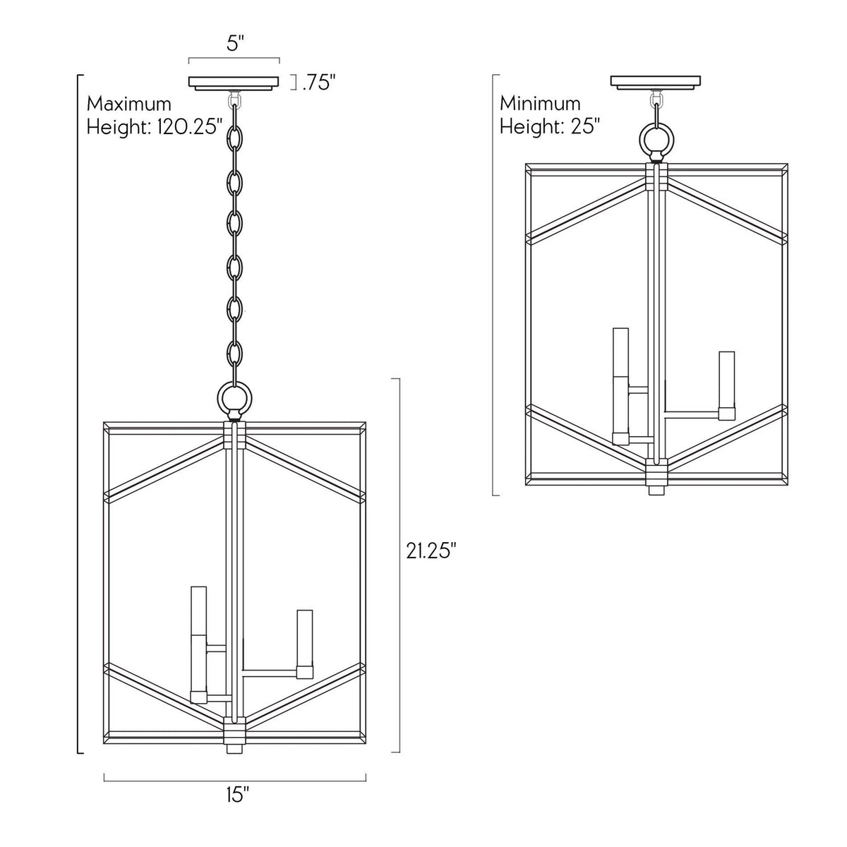 21x22 3-Light Modern Farmhouse Pendant Chandelier R48788