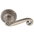 Passage Turino Lever with Rope Rose Finish: Satin Nickel, Lever Orientation: Right W100