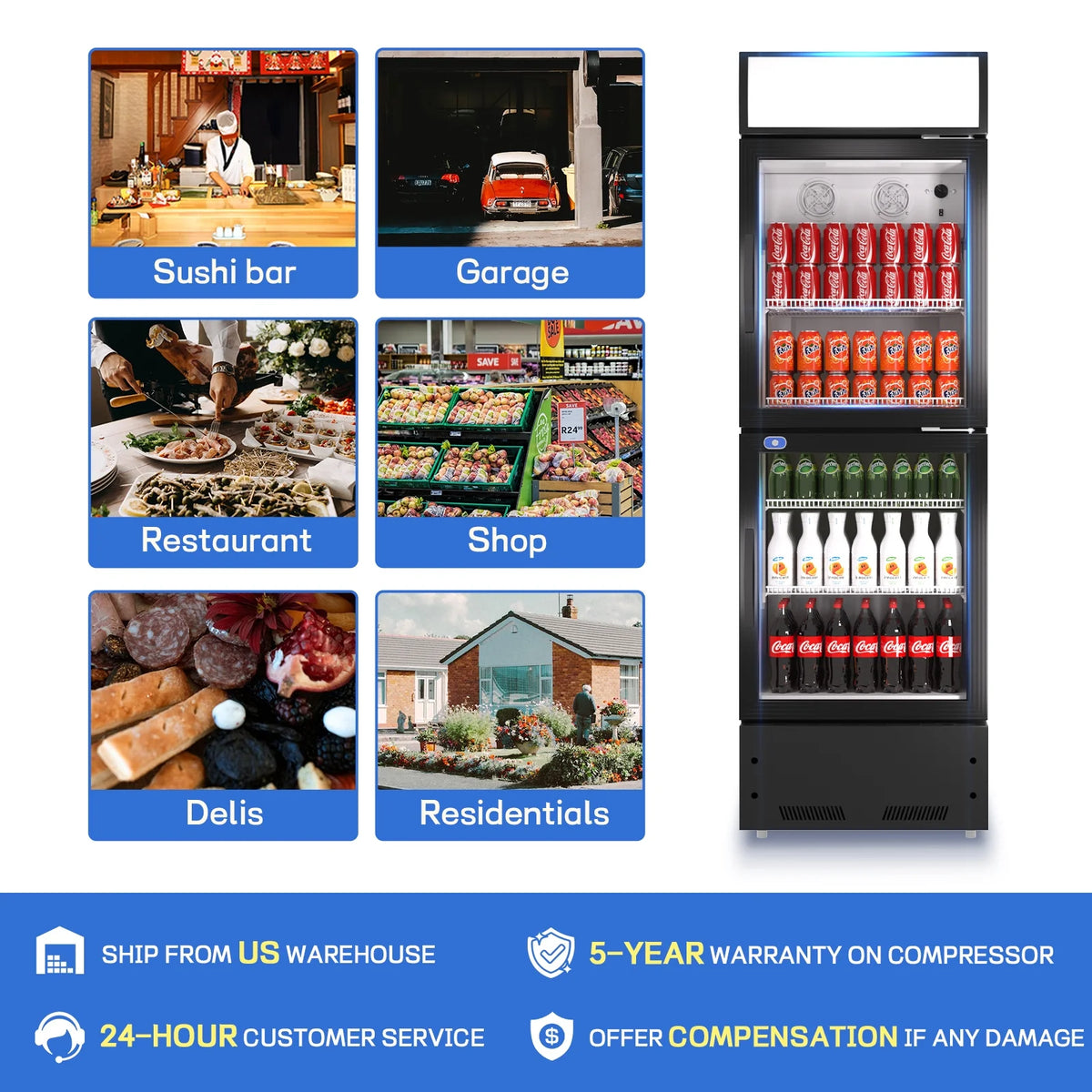 10.9 Cu.Ft Merchandising Refrigerator with Light Box X57022