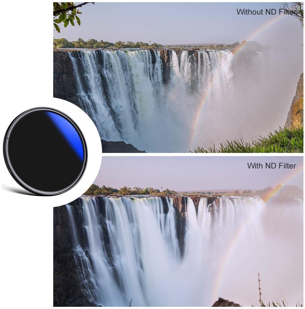 49mm Variable Neutral Density Filter ND2-ND400 9 Stops Pack of 2 Y3597
