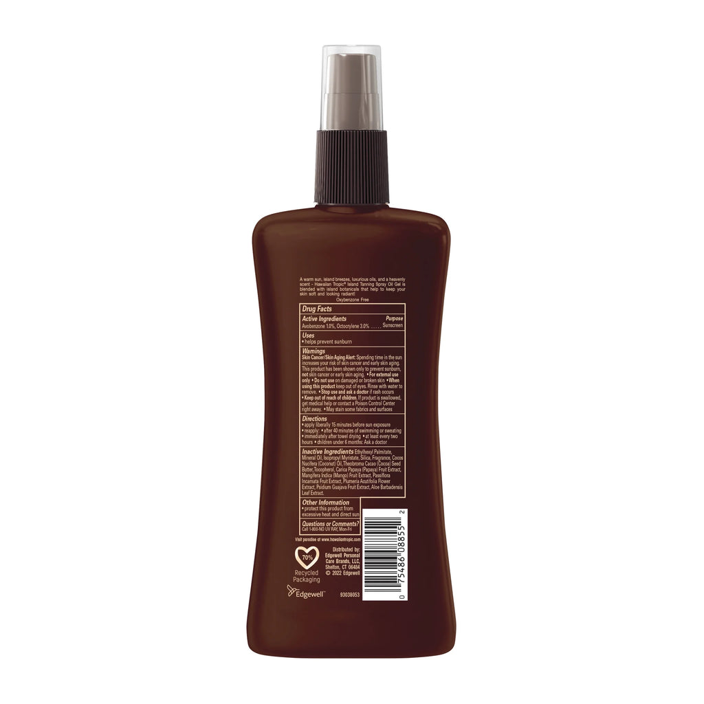 6 SPF Tanning Oil Spray 8oz U73403