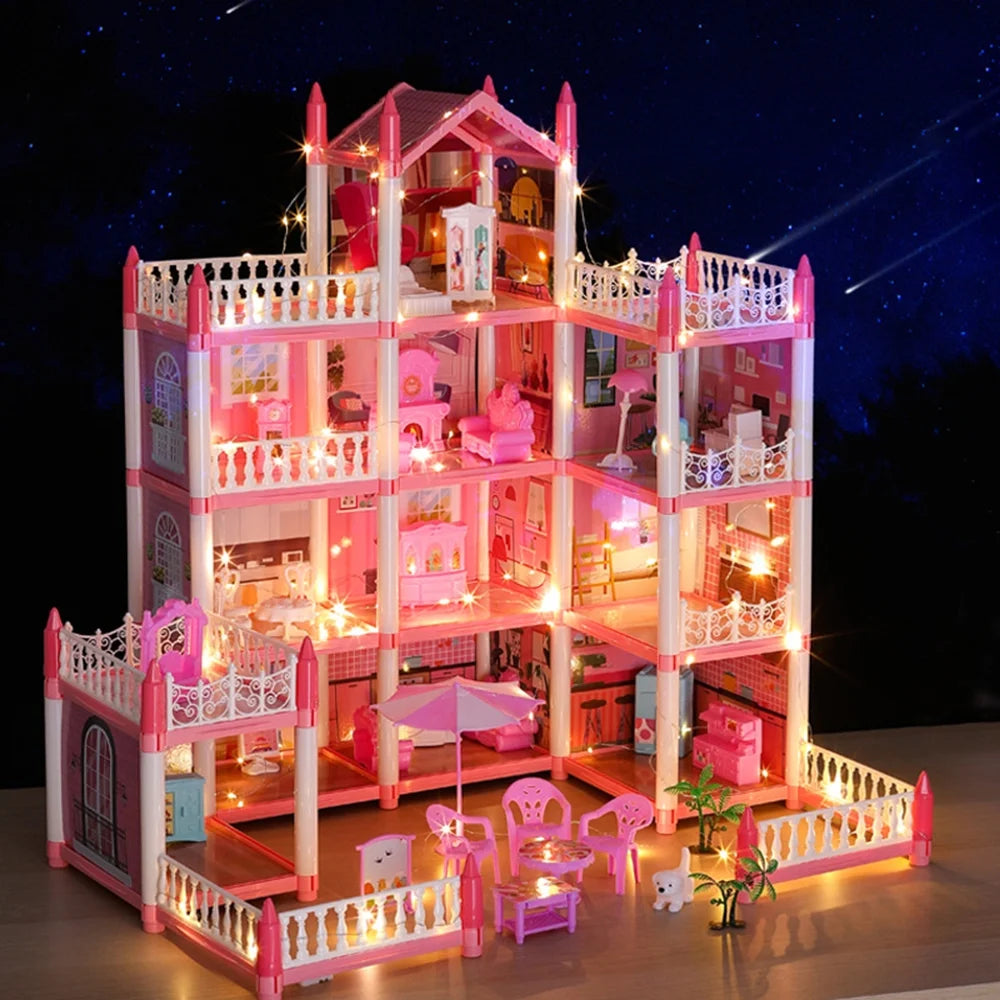 Pink Princess Castle Toy House J75655