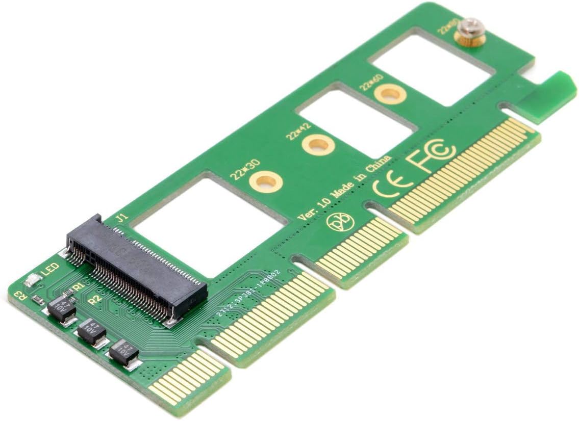 NGFF M-Key NVME AHCI SSD to PCI-E 3.0 16x x4 Adapter X560670