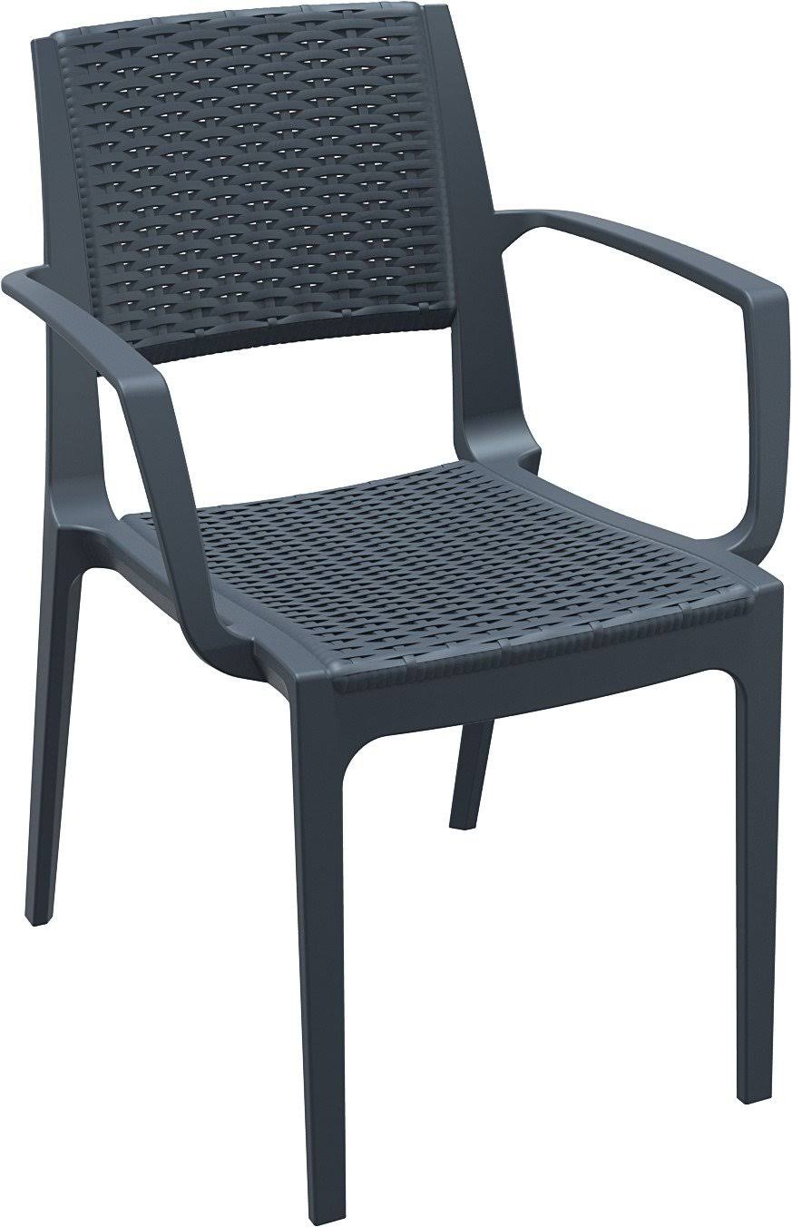 Brown Resin Dining Arm Chair B645