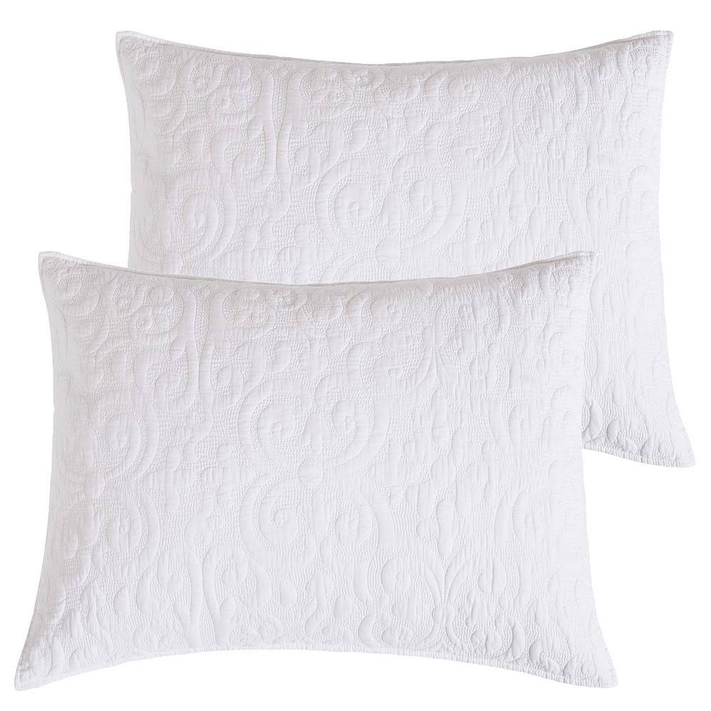 White Reversible King Quilt K9274