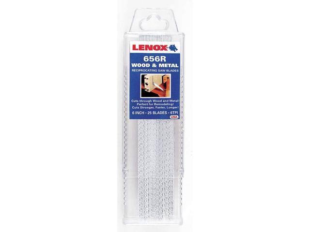 6 in. Bi-Metal Reciprocating Saw Blade 6 TPI 25 Pk S452