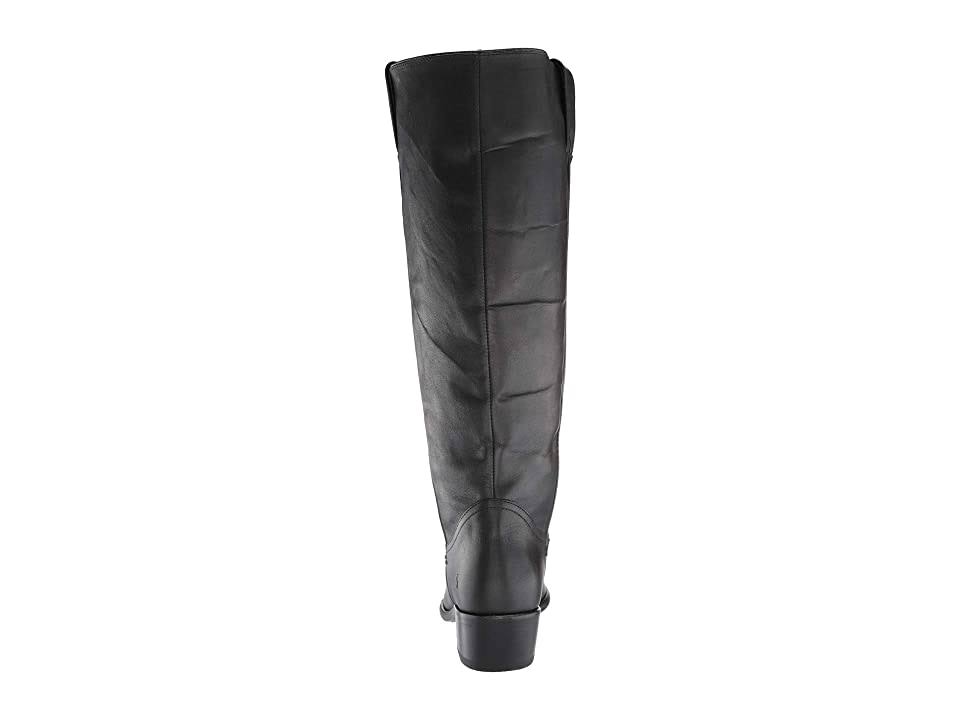 Black Wide Calf Pull On Boots U536
