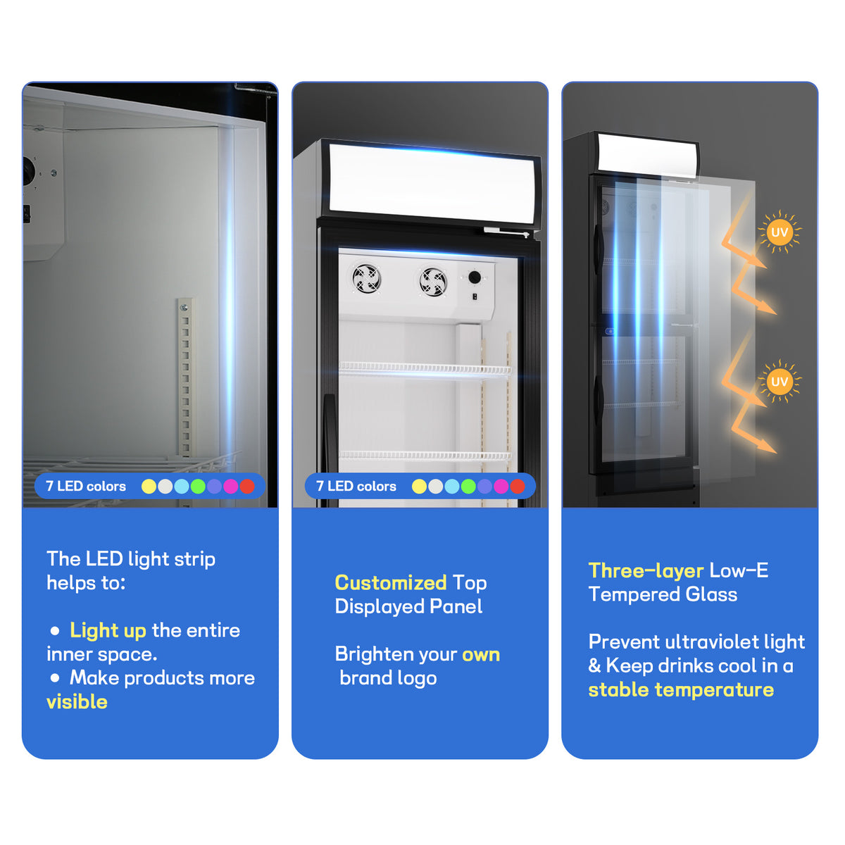 10.9 Cu.Ft Merchandising Refrigerator with Light Box X57022