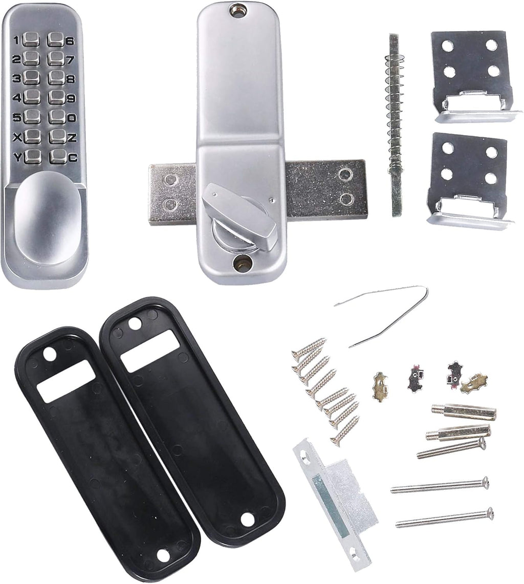 Combination Door Lock Satin Chrome Pack of 2 I647525