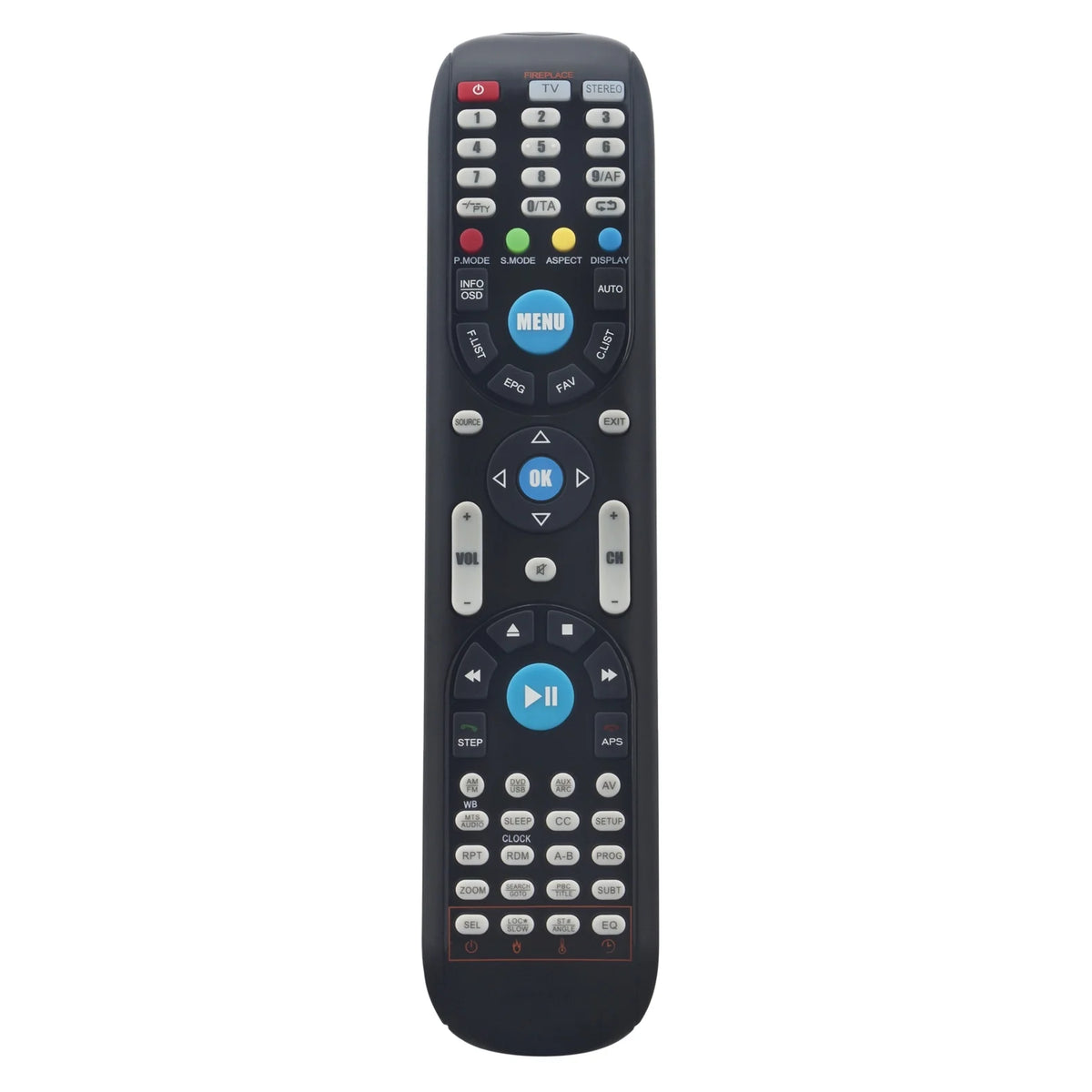 Replaced Remote Control for Furrion Fireplace RV Camper DVD TV O617
