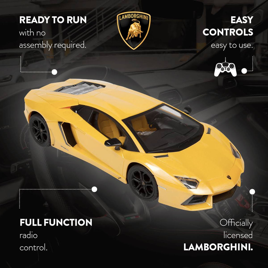 Yellow 1:14 Electric Remote Control Car H9729