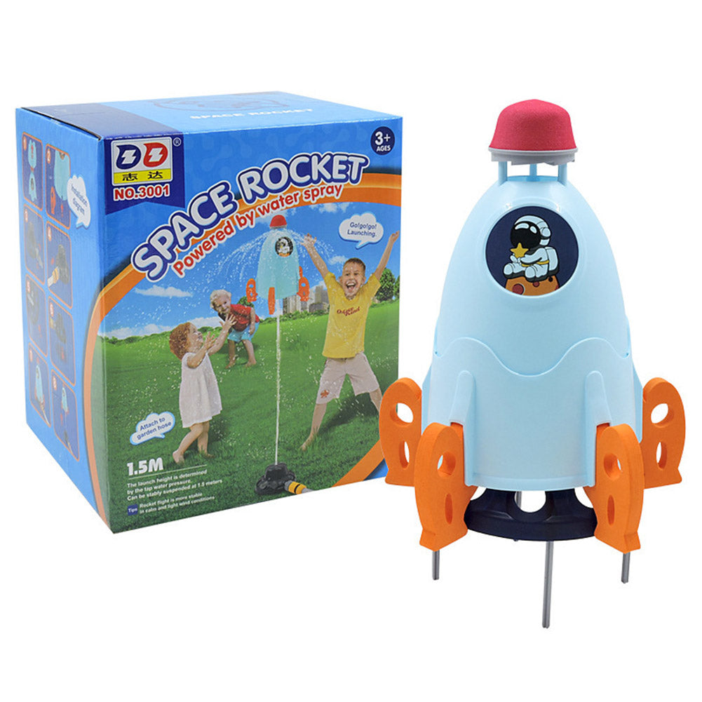 Blue Plastic Rocket Sprinkler Toy L610
