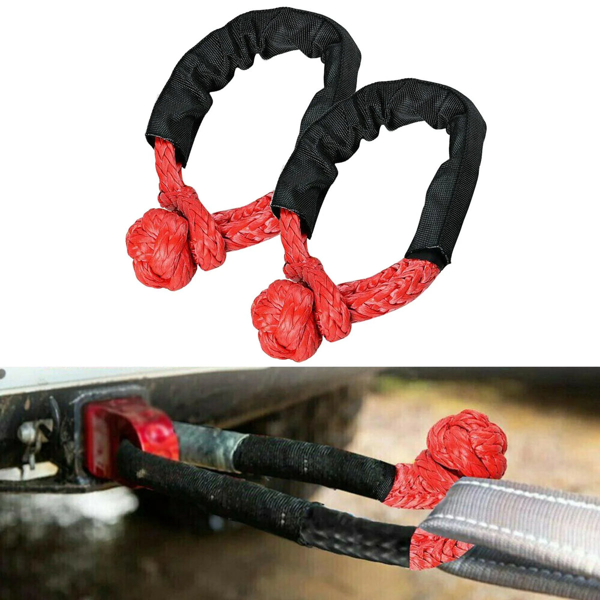 Red Soft Shackle 1/2 38000lbs Breaking Strength C505