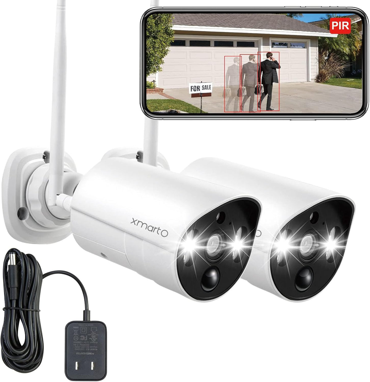 2K HD Wireless Security Camera System with Color Night Vision and 1TB HDD D59191