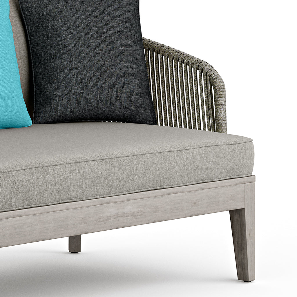 Gray Sand Drift Polyester Outdoor Sofa C851