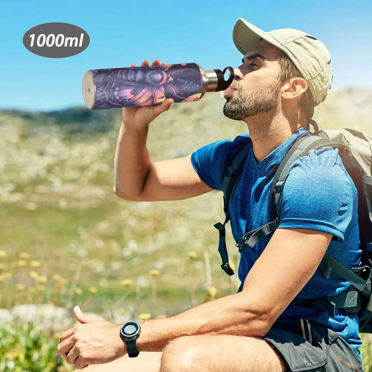 Insulated Stainless Steel Water Bottle with Straw Lid, 20 oz J10837