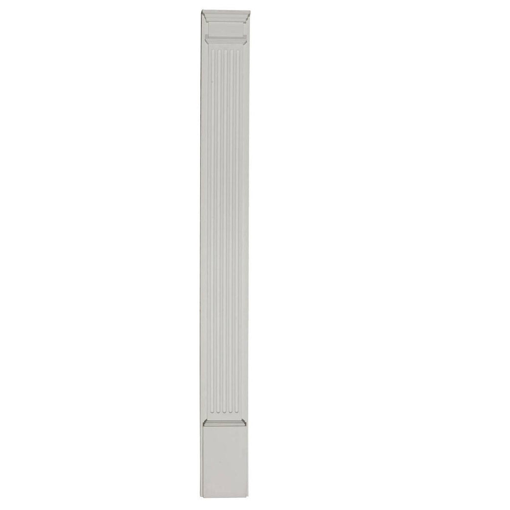Fluted Pilaster with Attached Plinth V37926