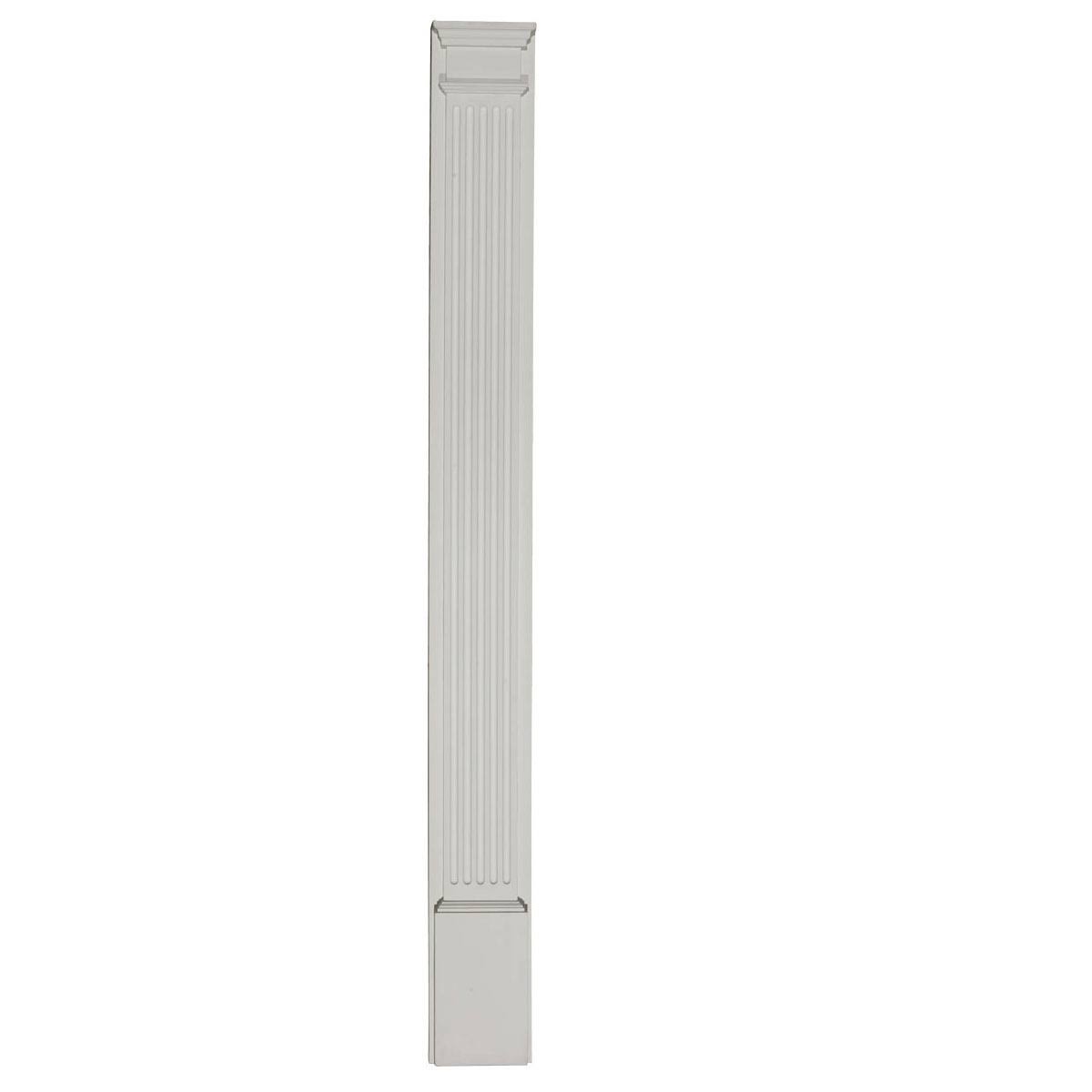 Fluted Pilaster with Attached Plinth V37926