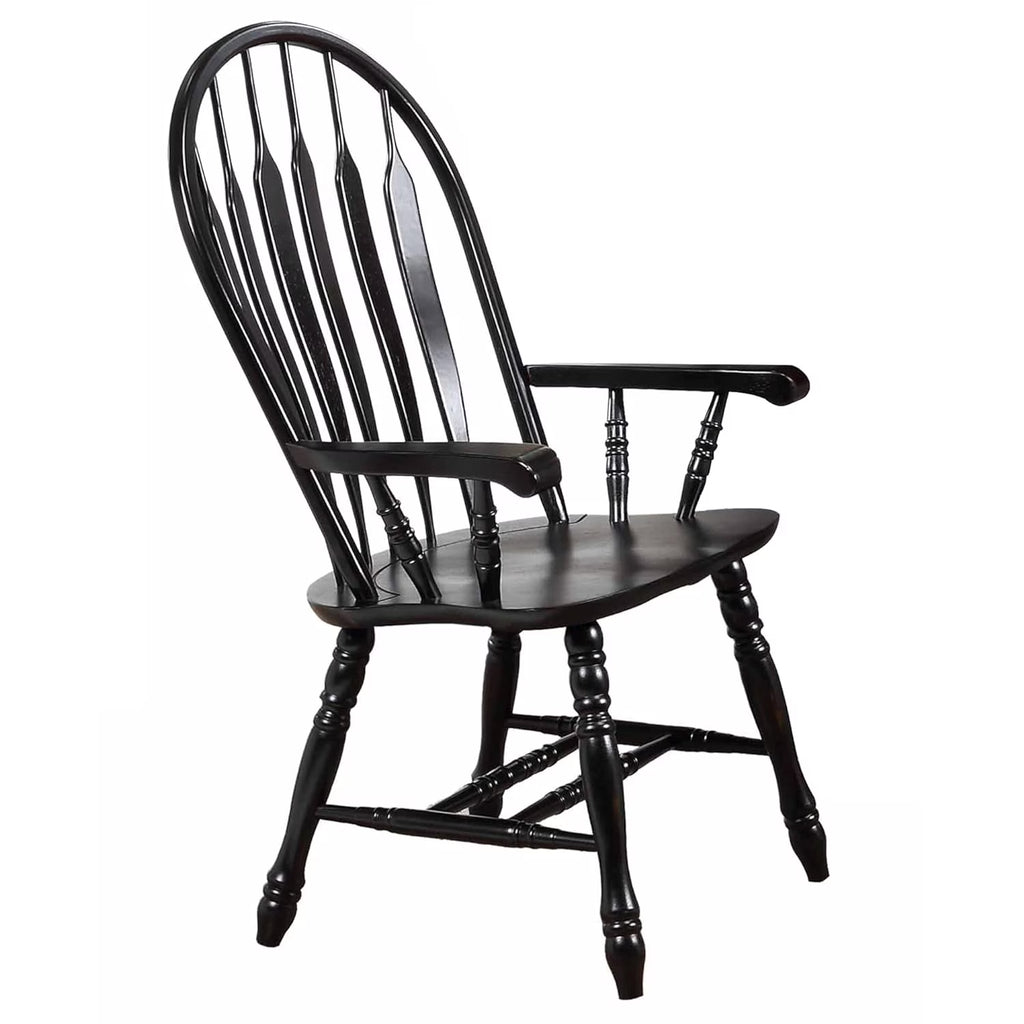 Black Cherry Distressed Antique Dining Chair D434086