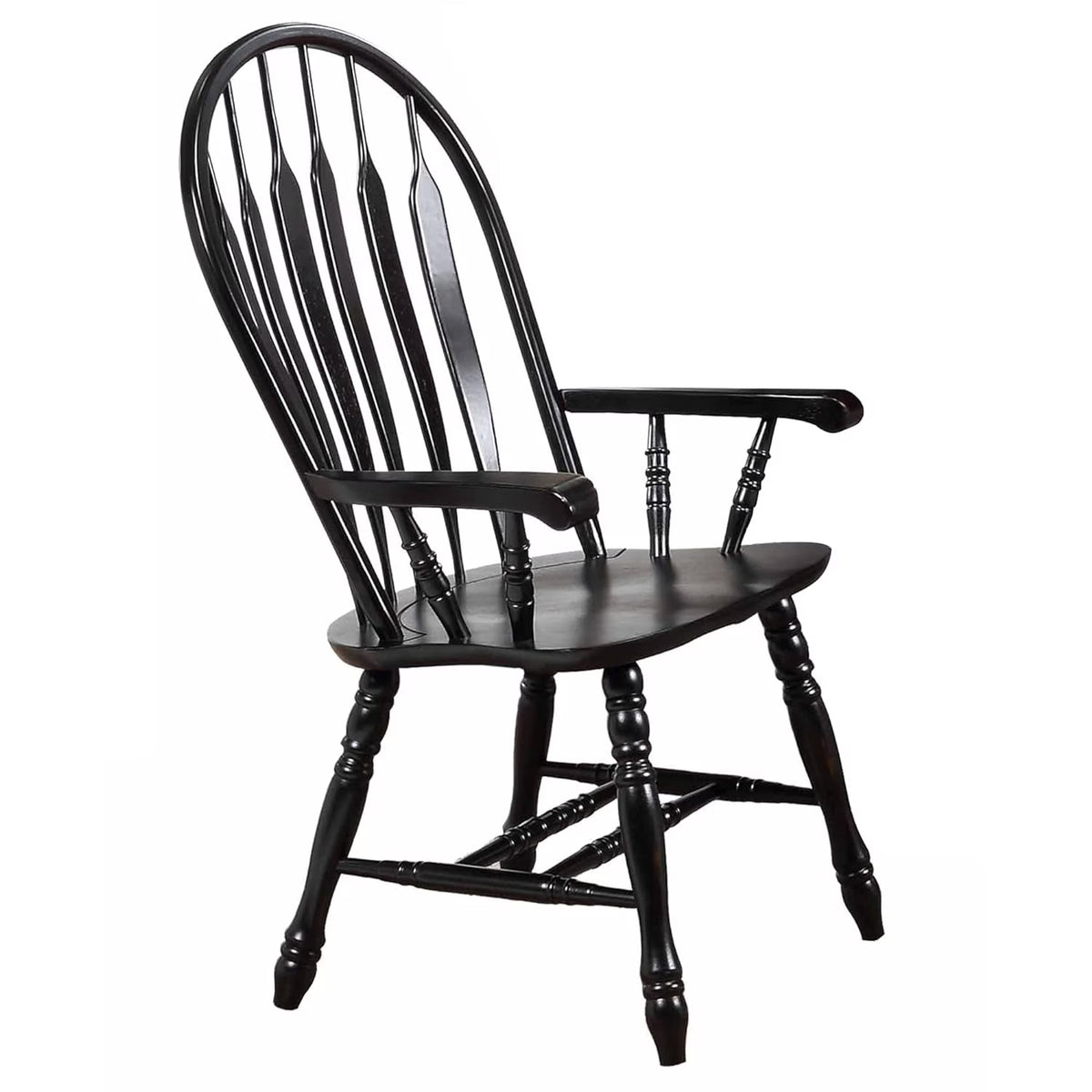 Black Cherry Distressed Antique Dining Chair D434086