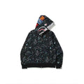 Bape Galaxy Camo Double Shark Full Zip Hoodie